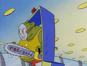 Screenshots from the 1993 Games Animation cartoon Jet Scream