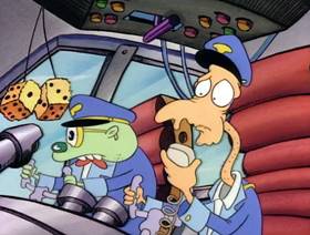 Screenshots from the 1993 Games Animation cartoon Jet Scream
