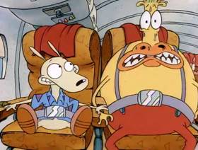 Screenshots from the 1993 Games Animation cartoon Jet Scream