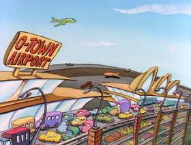 Screenshots from the 1993 Games Animation cartoon Jet Scream