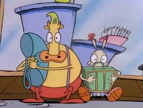 Screenshots from the 1993 Games Animation cartoon Jet Scream