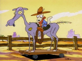 Screenshots from the 1993 Games Animation cartoon The Good, the Bad, and the Wallaby