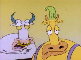 Screenshots from the 1993 Games Animation cartoon The Good, the Bad, and the Wallaby