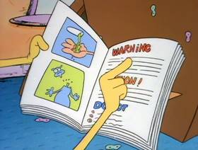 Screenshots from the 1993 Games Animation cartoon A Sucker for the Suck-O-Matic