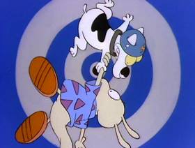 Screenshots from the 1993 Games Animation cartoon A Sucker for the Suck-O-Matic