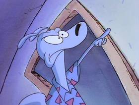 Screenshots from the 1993 Games Animation cartoon A Sucker for the Suck-O-Matic