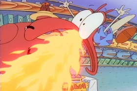 Screenshots from the 1993 Games Animation cartoon Rocko