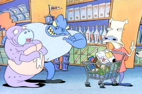 Screenshots from the 1993 Games Animation cartoon Rocko