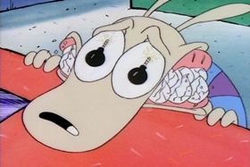 Screenshots from the 1993 Games Animation cartoon Rocko