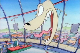 Screenshots from the 1993 Games Animation cartoon Rocko