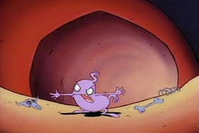 Screenshots from the 1993 Games Animation cartoon Rocko