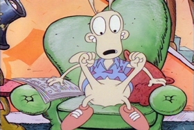 Screenshots from the 1993 Games Animation cartoon Rocko