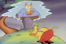 Screenshots from the 1993 Games Animation cartoon Who