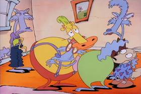 Screenshots from the 1993 Games Animation cartoon Who