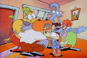 Screenshots from the 1993 Games Animation cartoon Who