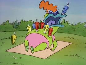 Screenshots from the 1993 Games Animation cartoon Canned