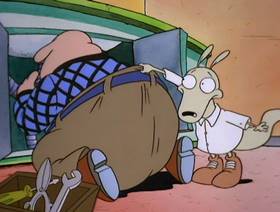 Screenshots from the 1993 Games Animation cartoon Canned