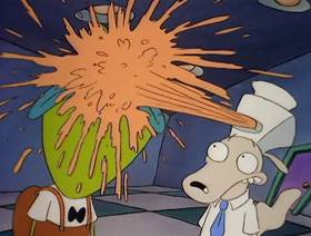 Screenshots from the 1993 Games Animation cartoon Canned