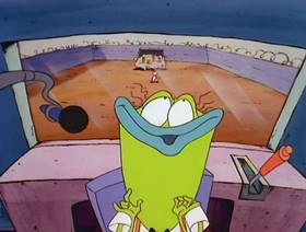 Screenshots from the 1993 Games Animation cartoon Canned