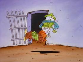 Screenshots from the 1993 Games Animation cartoon Canned