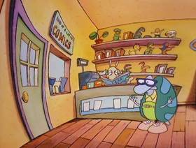 Screenshots from the 1993 Games Animation cartoon Canned