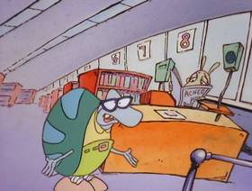 Screenshots from the 1993 Games Animation cartoon Canned
