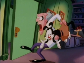 Screenshots from the 1993 Amblin Entertainment cartoon De-Zanitized