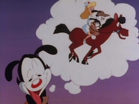 Screenshots from the 1993 Amblin Entertainment cartoon De-Zanitized