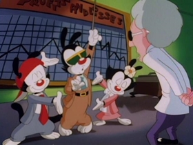 Screenshots from the 1993 Amblin Entertainment cartoon De-Zanitized