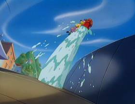 Screenshots from the 1993 Amblin Entertainment cartoon Little Old Slappy from Pasadena