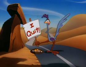 Screenshots from the 1993 Amblin Entertainment cartoon Little Old Slappy from Pasadena