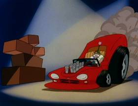 Screenshots from the 1993 Amblin Entertainment cartoon Little Old Slappy from Pasadena