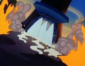 Screenshots from the 1993 Amblin Entertainment cartoon Little Old Slappy from Pasadena