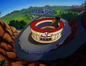 Screenshots from the 1993 Amblin Entertainment cartoon Little Old Slappy from Pasadena