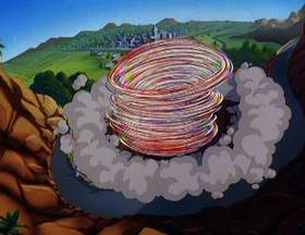 Screenshots from the 1993 Amblin Entertainment cartoon Little Old Slappy from Pasadena