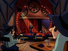 Screenshots from the 1993 Amblin Entertainment cartoon Bubba Bo Bob Brain