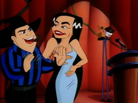 Screenshots from the 1993 Amblin Entertainment cartoon Bubba Bo Bob Brain