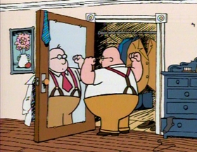 Screenshots from the 1993 Focus Design, Inc. cartoon The Tale of Mr. Morton