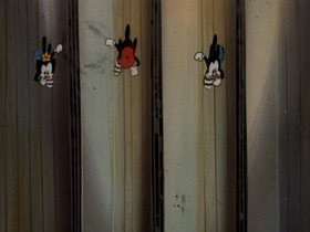 Screenshots from the 1993 Amblin Entertainment cartoon Toy Shop Terror