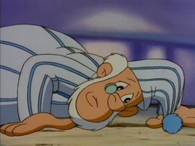 Screenshots from the 1993 Amblin Entertainment cartoon Toy Shop Terror