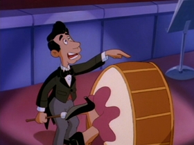 Screenshots from the 1993 Amblin Entertainment cartoon O Silly Mio