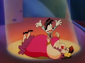 Screenshots from the 1993 Amblin Entertainment cartoon O Silly Mio