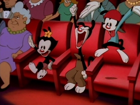 Screenshots from the 1993 Amblin Entertainment cartoon O Silly Mio