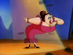 Screenshots from the 1993 Amblin Entertainment cartoon O Silly Mio