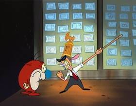 Screenshots from the 1994 Games Animation cartoon Stimpy