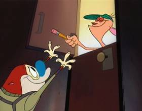 Screenshots from the 1994 Games Animation cartoon Stimpy