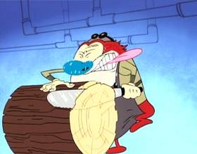 Screenshots from the 1994 Games Animation cartoon Stimpy