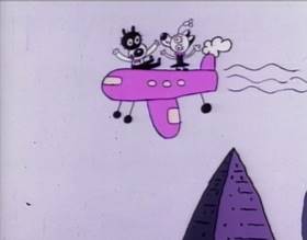 Screenshots from the 1994 Games Animation cartoon Stimpy