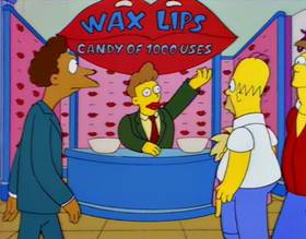 Screenshots from the 1994 Gracie Films cartoon Homer Badman