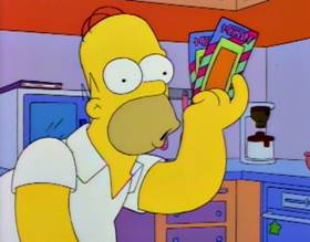 Screenshots from the 1994 Gracie Films cartoon Homer Badman